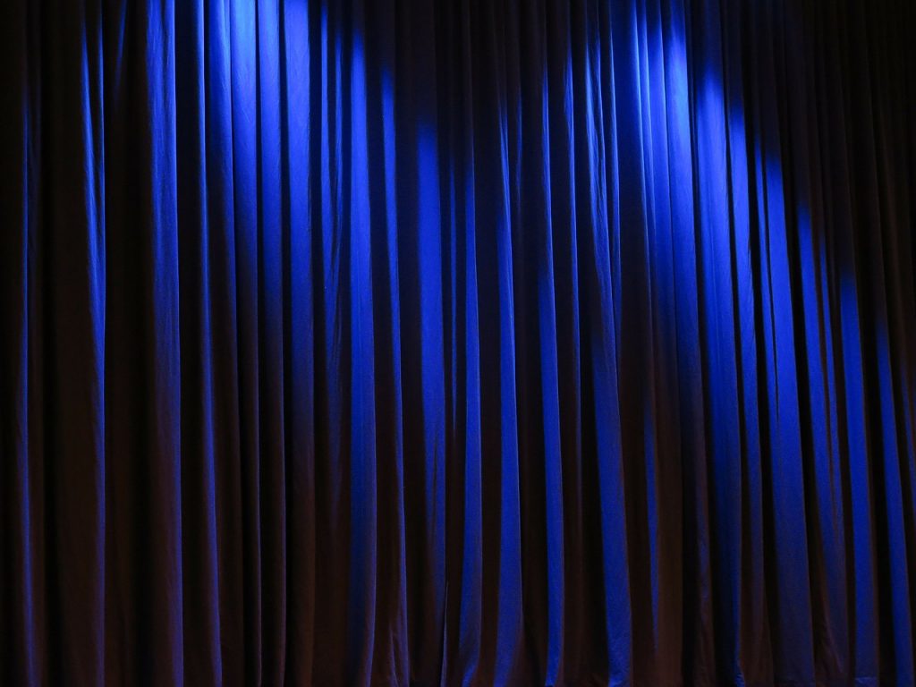 curtain, theater, velvet